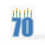 70 Birthday Candles (Blue / Green)