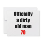 70  Dirty Old Man invitations