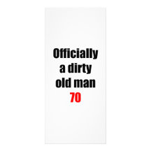 70  Dirty Old Man Personalised Rack Card