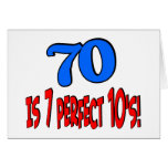 70 is 7 perfect 10's! BLUE Cards