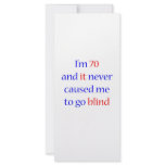 70 Never gone blind rack cards