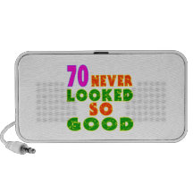 70 Never Looked So Good Birthday Designs Portable Speaker
