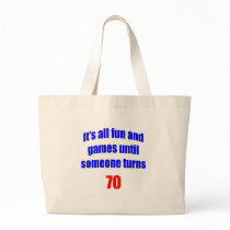 70 Someone turns 70 Canvas Bags