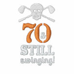 70 & Still Swinging - Golf Birthday Shirt Polo