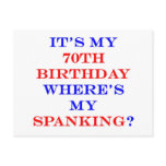 70 Where's my spanking?