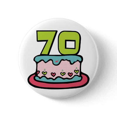 70 Year Old Birthday Cake Pin by Birthday_Bash