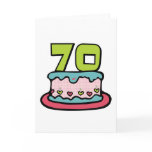 70 Year Old Birthday Cake Cards