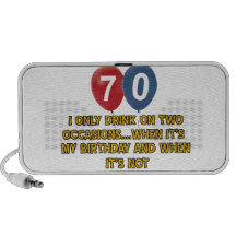 70 year old birthday designs travel speakers