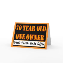 70 Year Old, One Owner - Needs Parts, Make Offer Cards