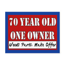 70 Year Old, One Owner - Needs Parts, Make Offer Postcard