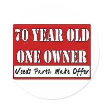 70 Year Old, One Owner - Needs Parts, Make Offer Sticker