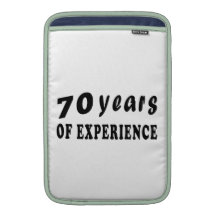 70 years of experience MacBook sleeves
