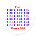 70 Years old! Round Stickers