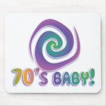 70's baby GROOVY! with swirl mousepads