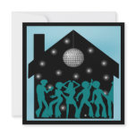 70s Disco Theme House Party Custom Announcement