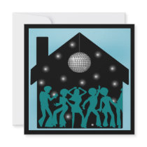 70s Disco Theme House Party Custom Announcement
