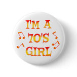 70s Girl Pin
