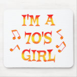 70s Girl Mouse Pad