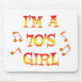 70s Girl Mouse Pad