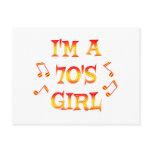70s Girl Post Card