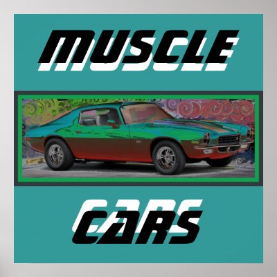 70s Muscle Car Print by sharpcreations