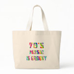 70s Music Canvas Bag
