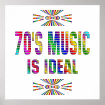 70s Music is Ideal Print