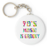 70s Music Key Chain