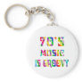 70s Music Key Chain