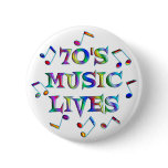 70s Music Lives Buttons