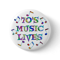 70s Music Lives Buttons