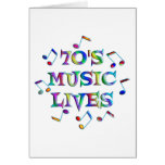 70s Music Lives Greeting Cards