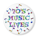 70s Music Lives Fridge Magnets