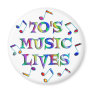 70s Music Lives Fridge Magnets