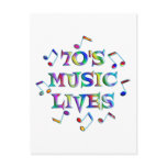 70s Music Lives Post Card