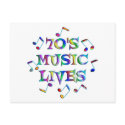 70s Music Lives postcards