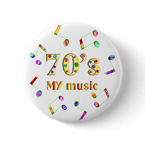 70s Music Lover Pin