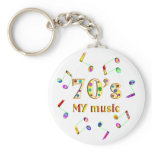 70s Music Lover Key Chains
