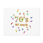 70s Music Lover Postcard