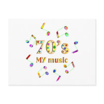 70s Music Lover Postcard
