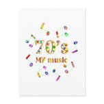 70s Music Lover Post Cards