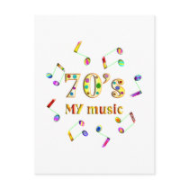 70s Music Lover Post Cards