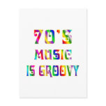 70s Music Postcard