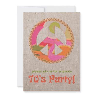 70's Party Invitation by pixiestick