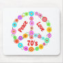70s Peace Love Mousepad