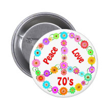 70s Peace Love Pin