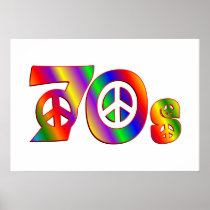 70s Peace Sign Poster
