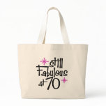 70th Birthday Canvas Bag