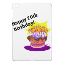 70th Birthday Cake iPad Mini Cover
