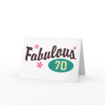 70th Birthday Greeting Cards